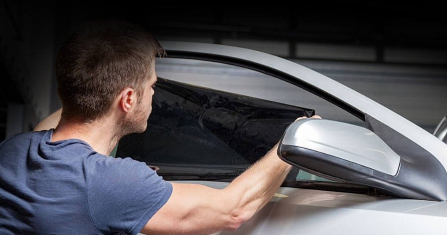 Car window tinting service
